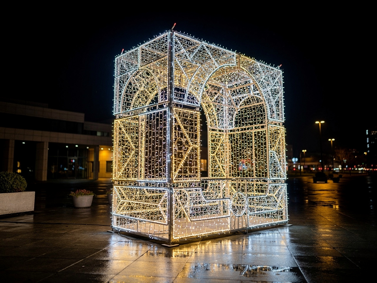 Pacco Regalo 3D LED Multicolore