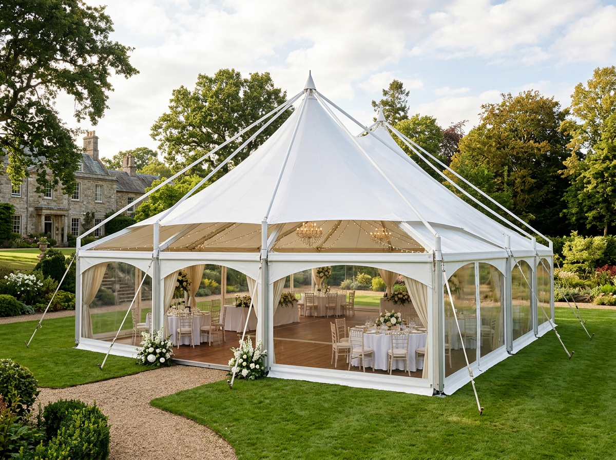 Pagoda Elegante 4x4m Bianca - Noleggio Gazebo Pagoda