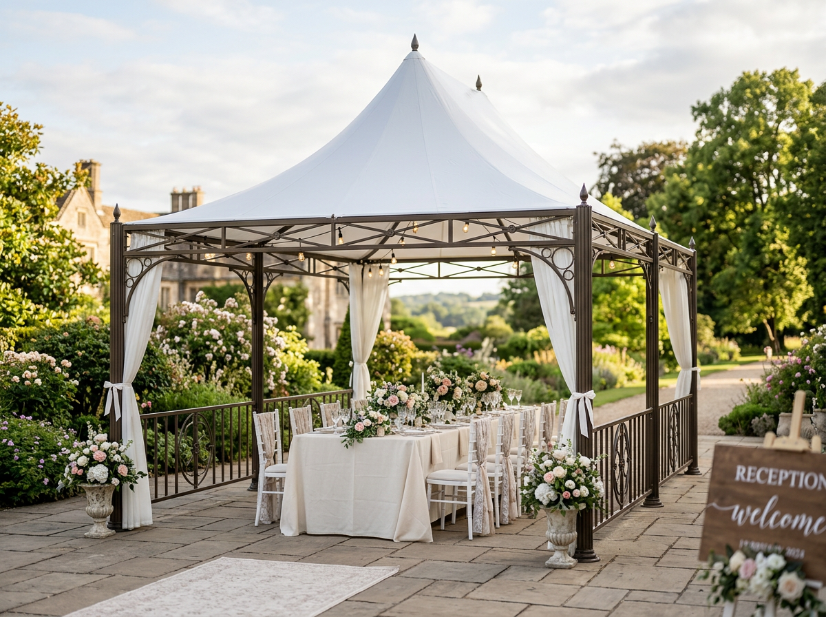 Pagoda Lusso 5x5m con Tende - Noleggio Gazebo Pagoda