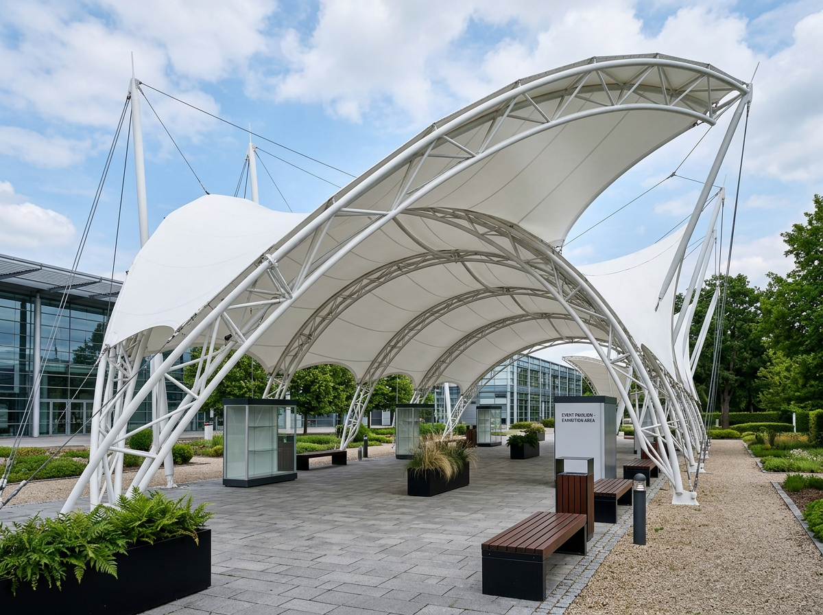 Tensostruttura Onda 12x6m - Noleggio Tensostrutture ad Arco